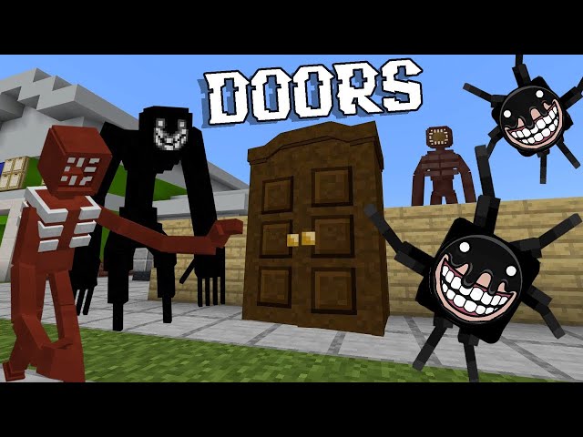 Roblox Doors ADDON in Minecraft PE #minecraft #mcpe #shorts #doors #do