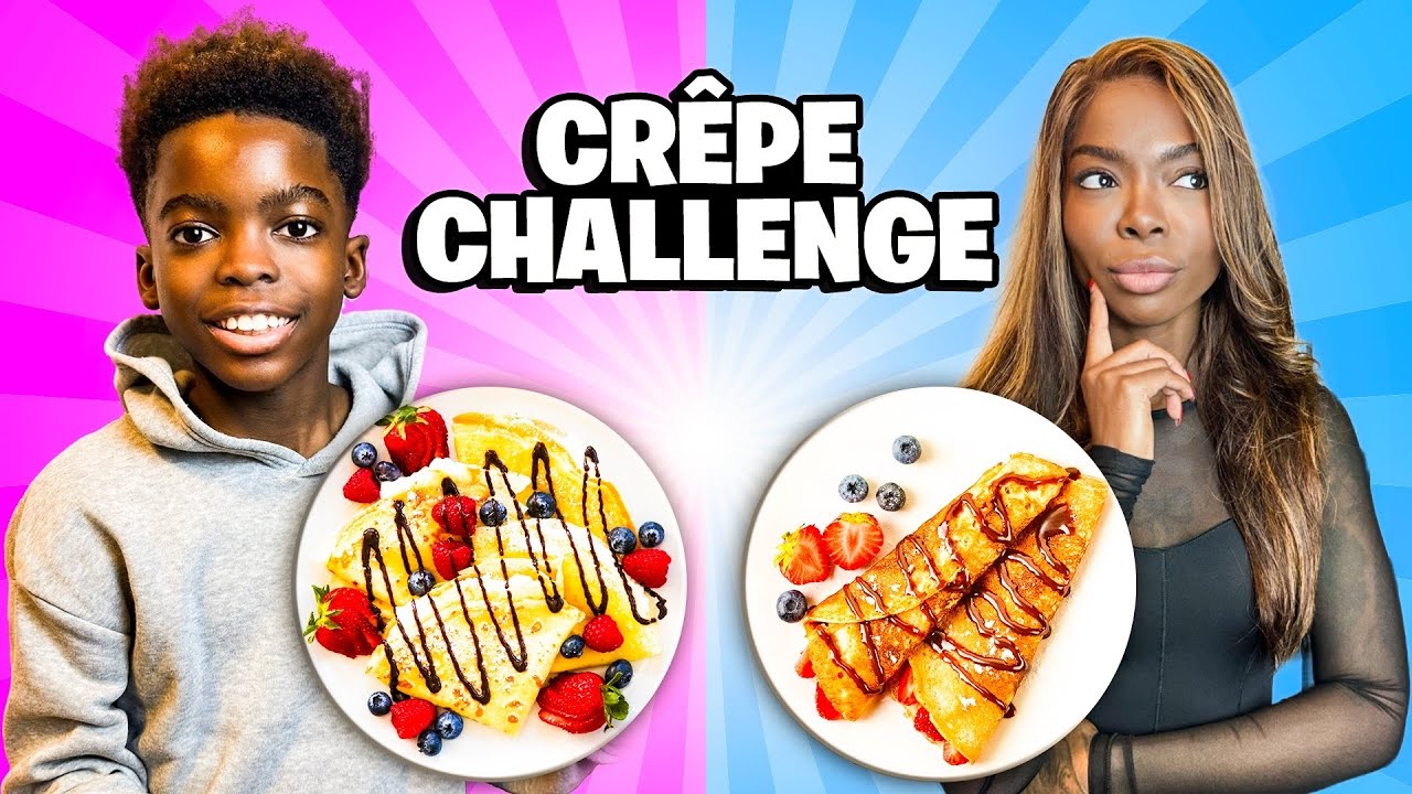 Challenge | Wie de beste Crêpe kan maken Wint | Zenequy & J’Noah #109