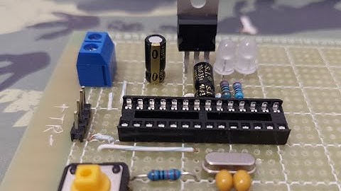 My first homemade Arduino with ATmega328P AVR microcontroller - Arduino for beginners