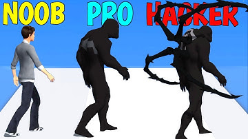 NOOB vs PRO vs HACKER in Hero Verse / gameplay all levels of hero verse