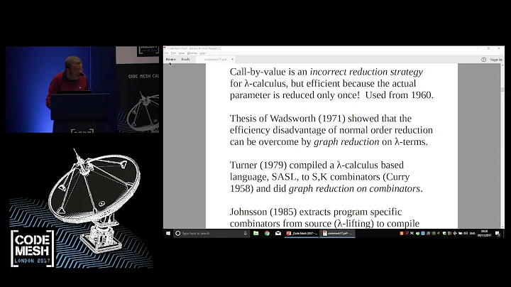 David Turner - Some History of Functional Programming Languages - Code Mesh 2017