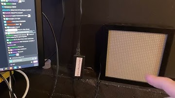 RGB matrix panel Twitch emote display.