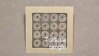 Zentangle patterns No 23: Tortuca tangle