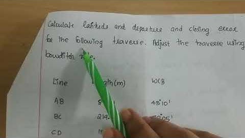 CE 307 Geomatics Problems