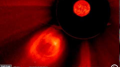 AIA 304, COR2-B  (2013-09-12 02:00:43 - 2013-09-14 01:09:43 UTC)