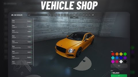 vms_vehicleshop | Cars, Boats, Planes