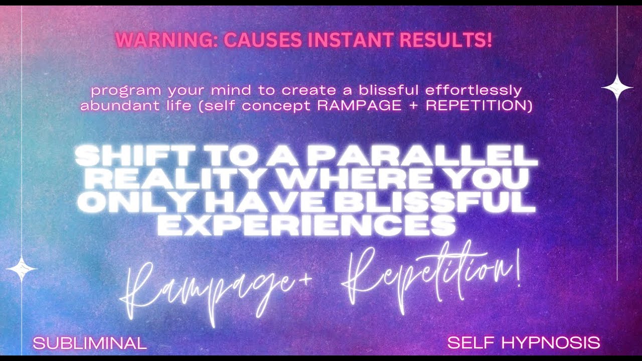 Parallel Experience How to Shift to a Parallel Reality Where You Only Have Blissful ...