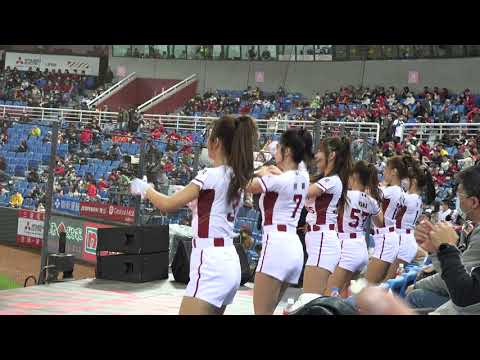 20210323桃猿開幕戰 學妹初登板 紫庭 林襄 OUT應援 Rakuten Girls 樂天女孩