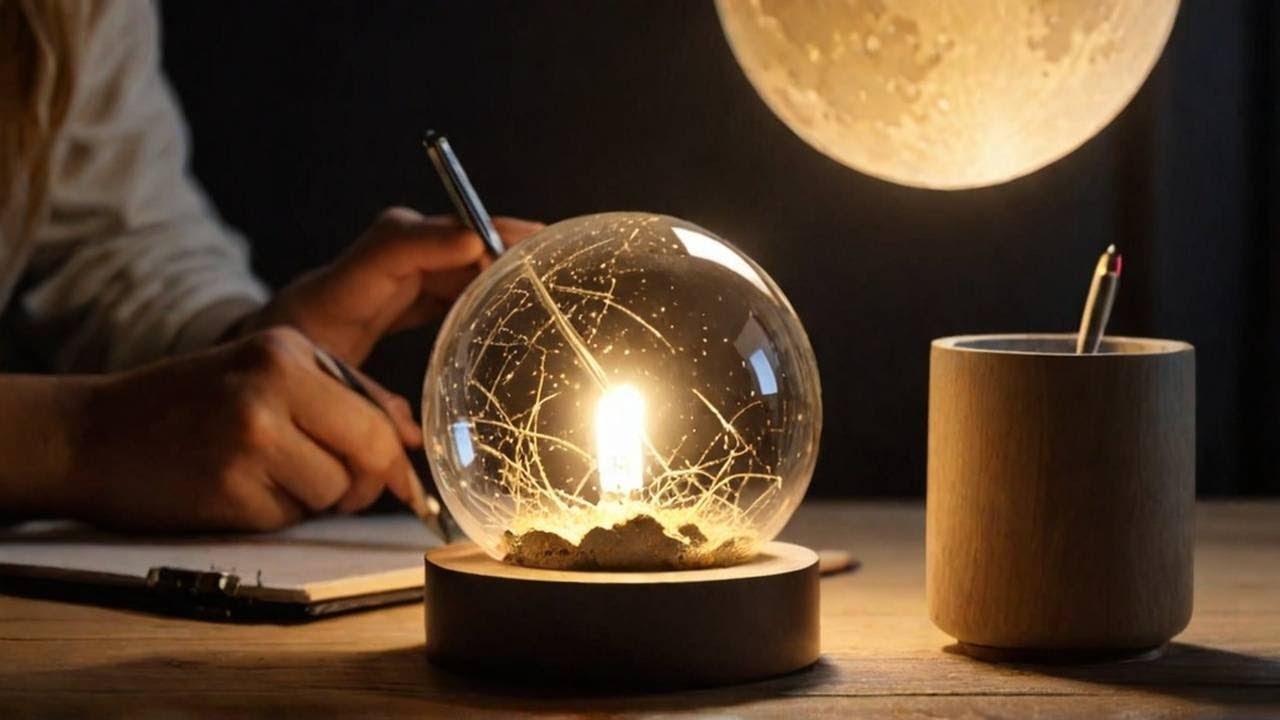 This Glow-in-the-Dark Moon Lamp Looks Insane🔥😍♥️
