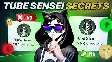 How To Grow @TubeSenseiofficial Secret Formula ! 🚀 750k in just 87 Videos | 😱