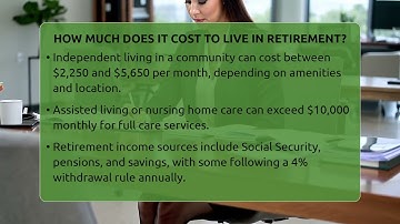 How Much Does It Cost To Live In Retirement? - Get Retirement Help