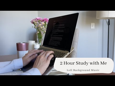 2 HOUR STUDY WITH ME | Lofi Background Music, 25/5 Pomodoro