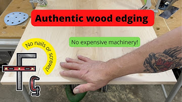 Edging plywood with real wood