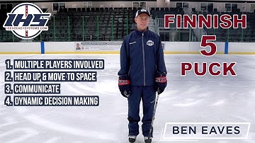 Finnish 5 Puck - A Progression of Hockey Stickhandling and Passing Drills