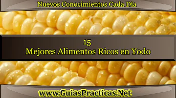 ¿Qué alimentos son más ricos en yodo?