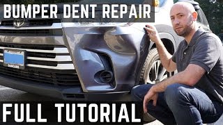 Bumper Dent Repair  Full Tutorial | PDR | Paintless dent removal