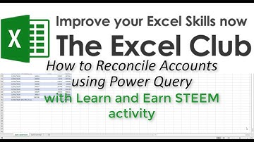 How to Reconcile Accounts using Power Query