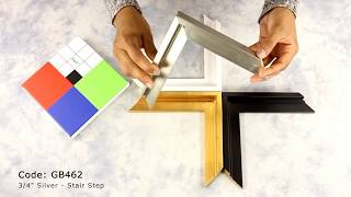 Corner Sample - Custom-made Canvas Floater: 3/4" Leaf Collection