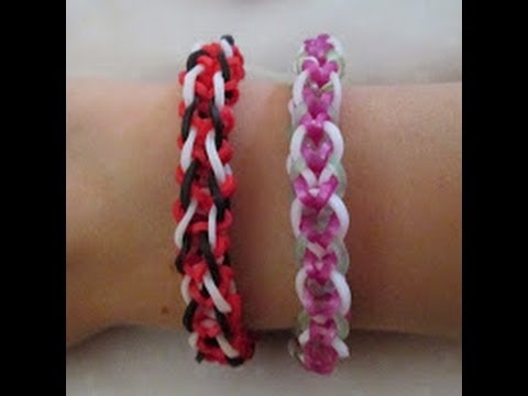 How to make Strawberry rubber band without loom 