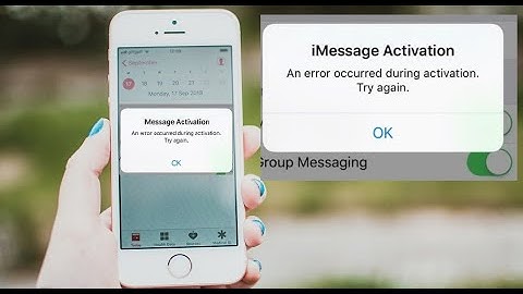 Fix iMessage An ERROR Occurred During Activation Try Again Ok (Iphone Ipod Ipad Facetime Not Working
