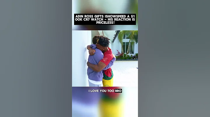 Adin Ross Gifts IShowSpeed a $100K CR7 Watch - His Reaction is Priceless! #shorts