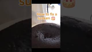 Famous How to fix your sunken cake easily #baking #bakingtips #sunken Wealth
