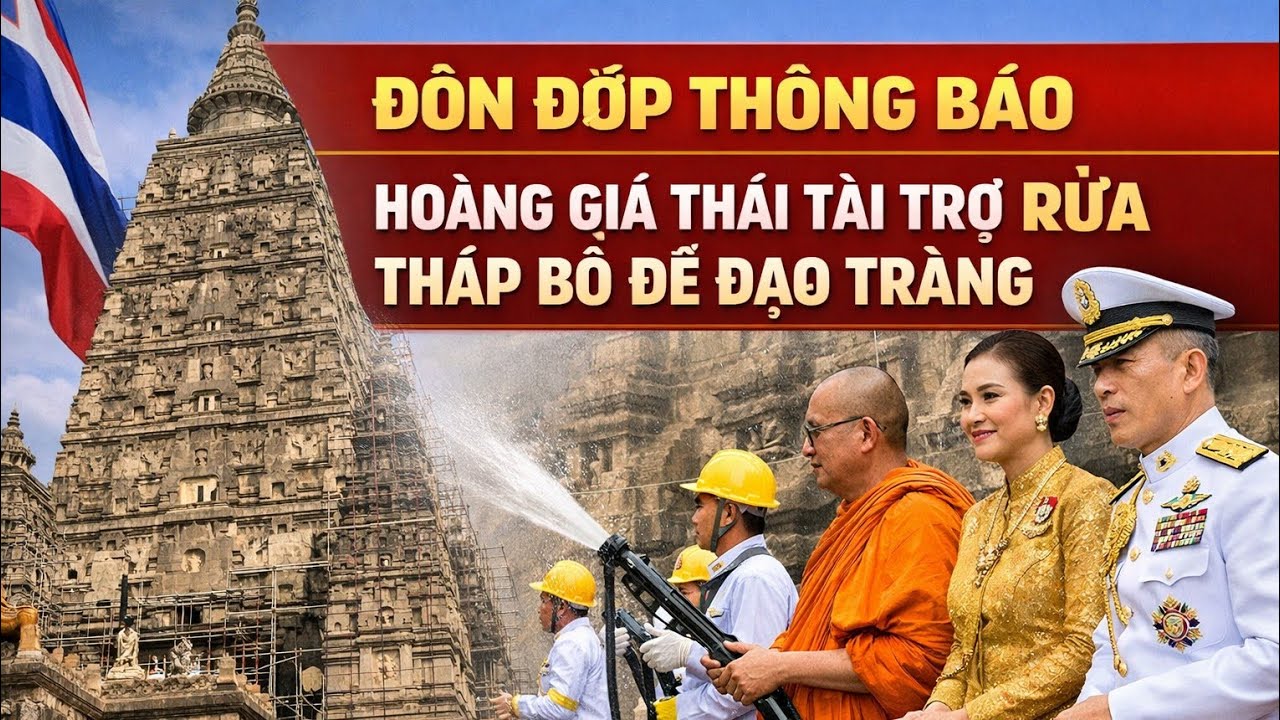 THÔNG BÁO chính thức từ Đòn Đớp: Hoàng Gia Thái tài trợ rửa tháp Mahabodhi 🇹🇭🙏 #HoàngGia #TháiLan