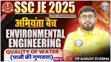 SSC JE Civil Engineering Classes 2025 | Quality of Water #4 | Environmental Engineering | Aditya Sir