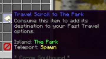 Hypixel Skyblock - How to Get the Travel Scroll to the Park