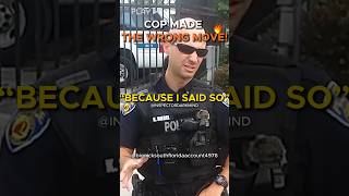 Cop Trespasses Guy From Public! Ends Up Doing The Walk Of Shame Himself. ID Refusal. 1st Amendment