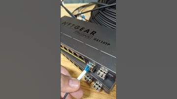 Fiber Ports going click on a Netgear Switch! #shorts