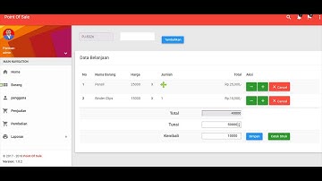 part 18 tutorial membuat aplikasi POS (point of sale) dengan php mysqli dan bootstrap