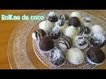 Bolitas de coco con chocolate | Dulces y Salados