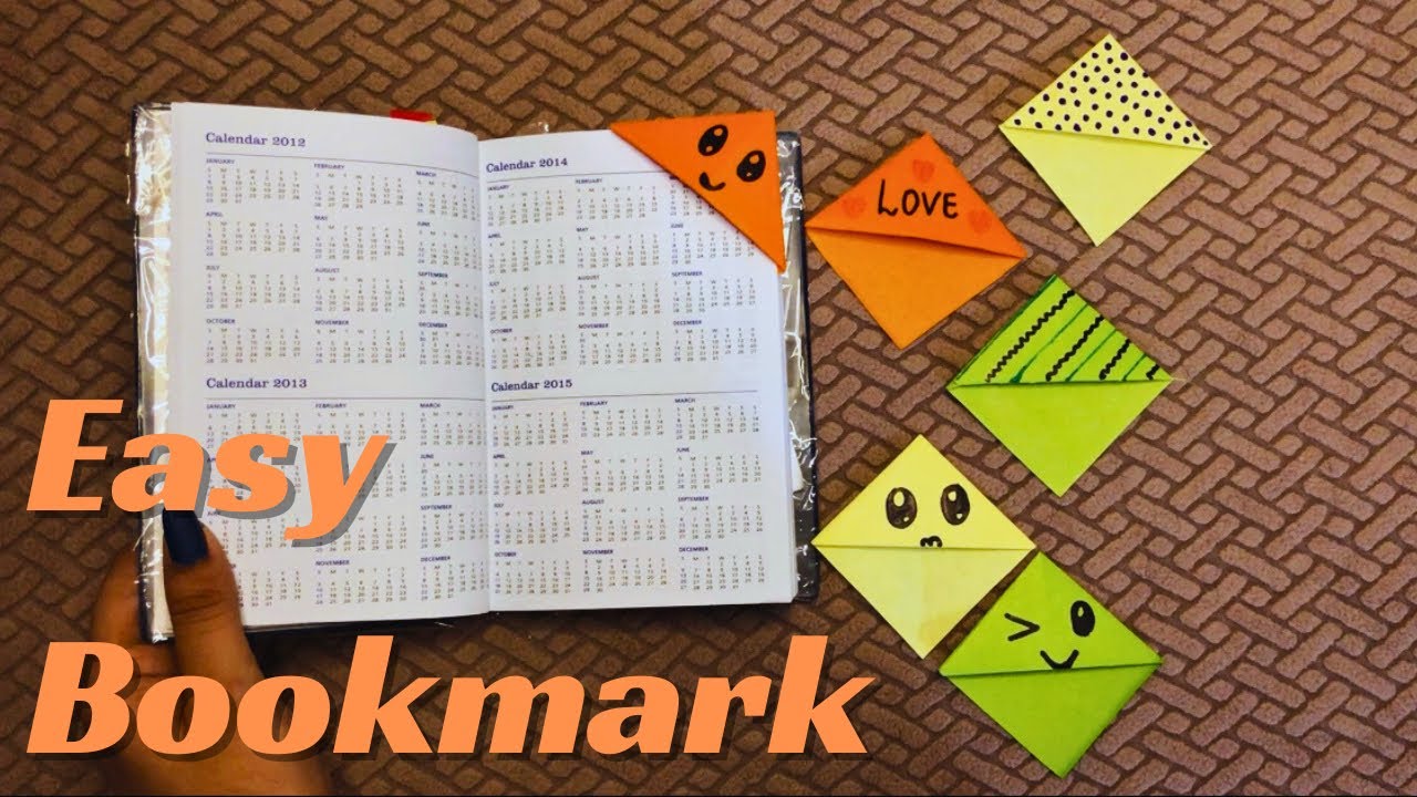 Super Easy Bookmark with Paper | How to make easy bookmarks | #easy ...