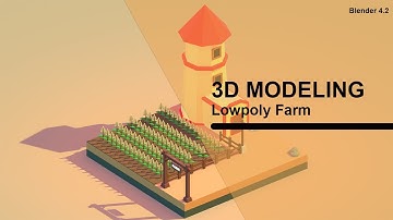 3D Modelling Lowpoly Farm - Timelapse #blender3d #3d #3dmodeling #blenderindonesia #isometricview