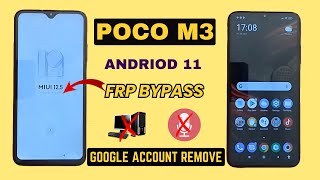 Poco M3 frp bypass Without PC | Xiaomi Poco M3 Google Account Bypass MIUI 12.5