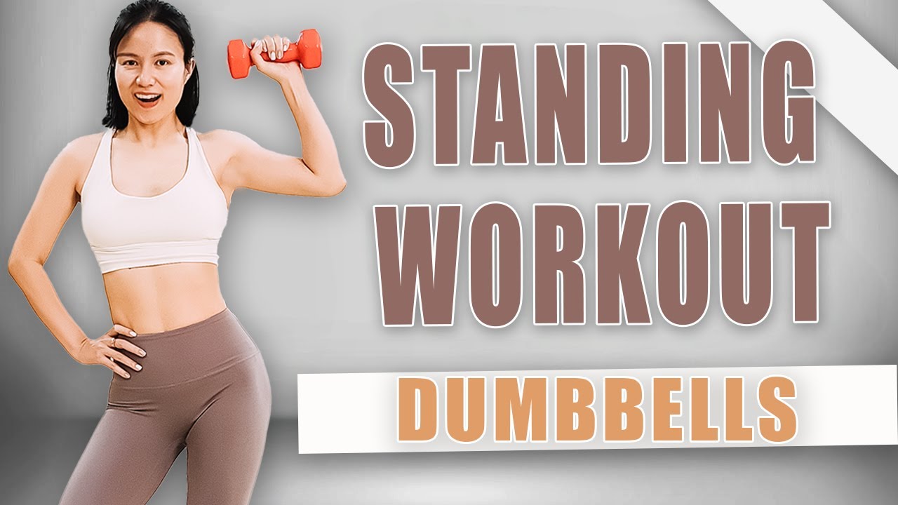 10 min STANDING ARM WORKOUT | With Dumbbells | Upper Body | No Pushups ...