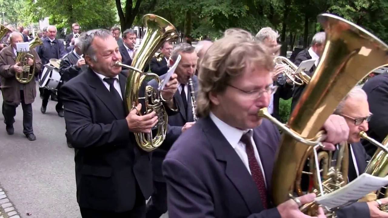 KYJOV-Z pohřbu skladatele a muzikanta dechové hudby ANTONÍNA ORSÁGA (ve smuteční síni, hřbitov)