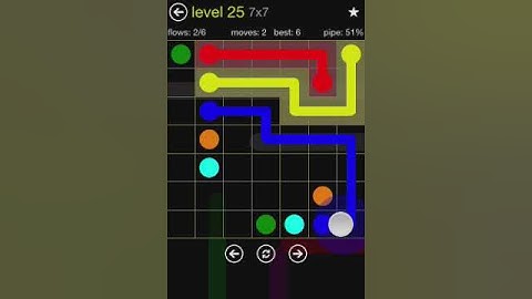 Flow 7x7 Walkthrough: Level 25 (Regular Pack)