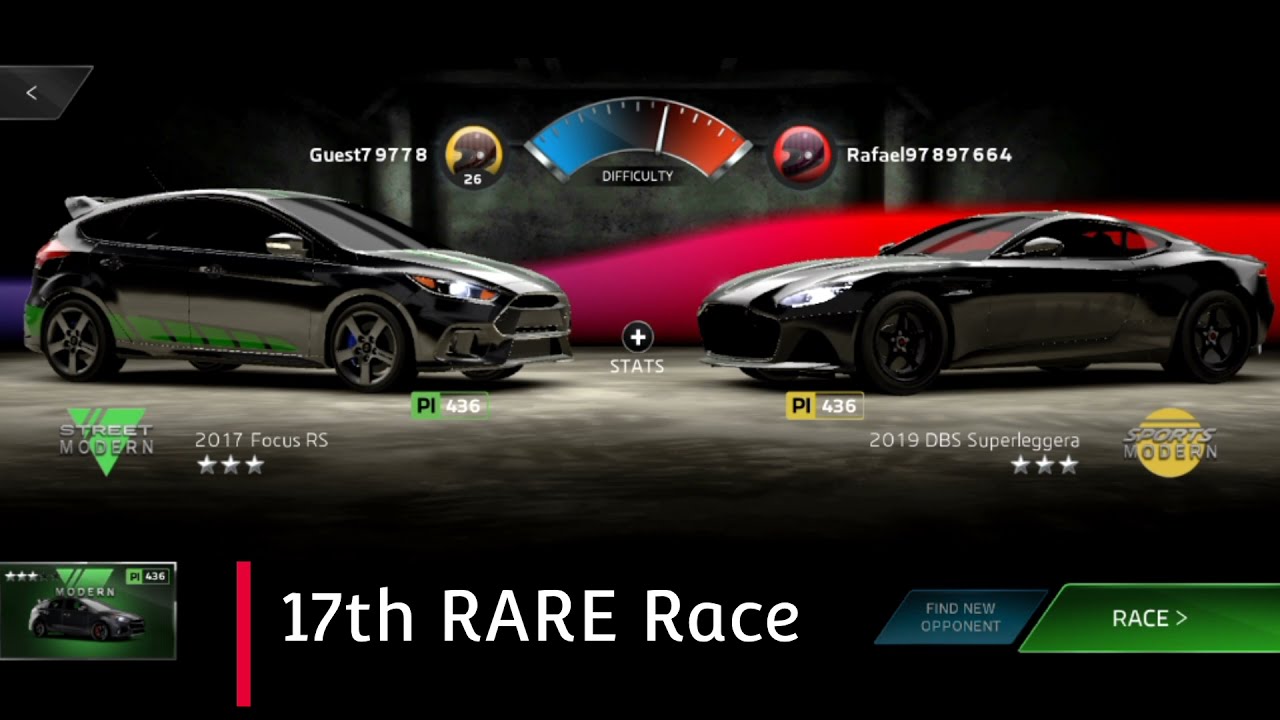 17th Rare Race | Rare Vs Rare Cars |  Forza Street