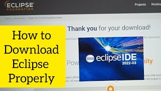 How to install Eclipse ide for Java . Java Ide for windows 11 latest version