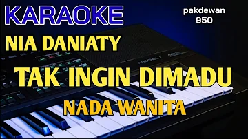 Nia Daniaty | Tak Ingin Dimadu | Karaoke | Cover