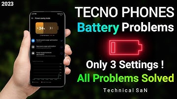Tecno Battery Problems | Tecno Battery Drain Problem | Finally Fixed✓ | Apply only 3 settings | 2023