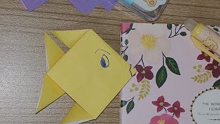 How to make a fish with paper. Easy origami fish tutorial.