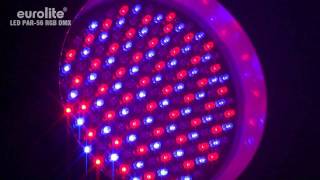 Stewart ø Poleret Kritik EUROLITE LED PAR-56 RGB DMX - YouTube