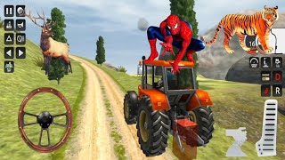 Real Tractor Trolley Cargo Offroad Simulator - Tractor Gadi Games - Android Gameplay #85 screenshot 4