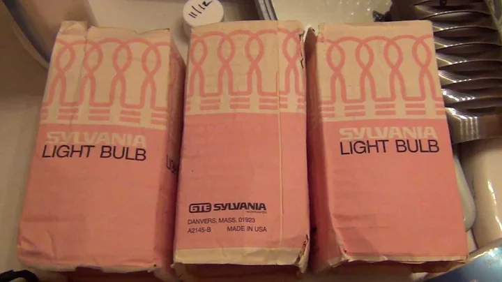 vintage nos gte sylvania 150 watt light bulbs