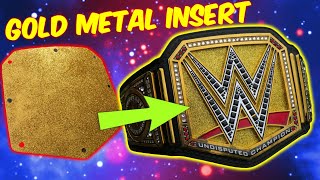 GOLD METAL INSERT for your WWE REPLICA BELT