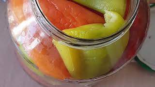 картинка: Сладкий перец на зиму без уксуса // Sweet pepper for winter