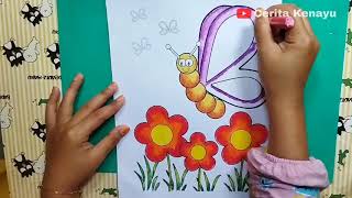 Mewarnai Kupu Kupu - Cantik